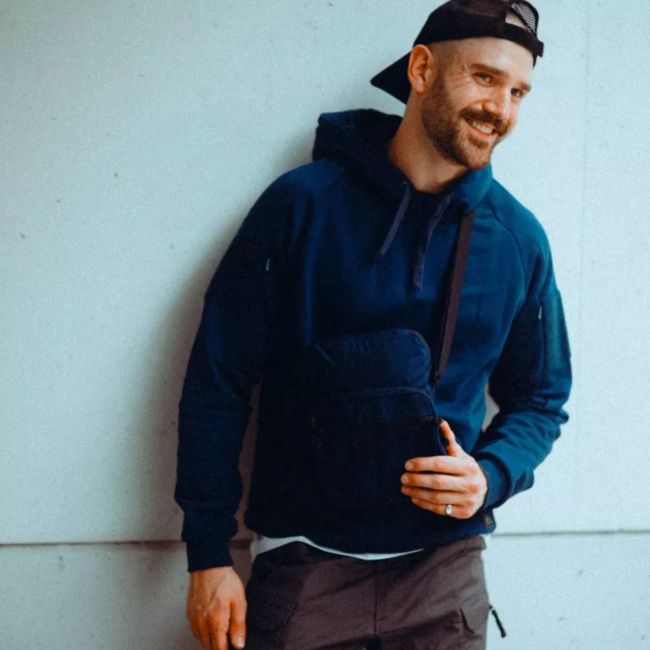 urban tactical hoodie lite (kangaroo) - blue - helikon
