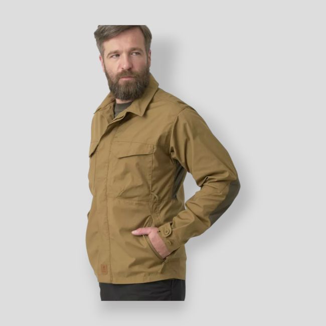 woodsman shirt® - coyote / taiga green a - helikon