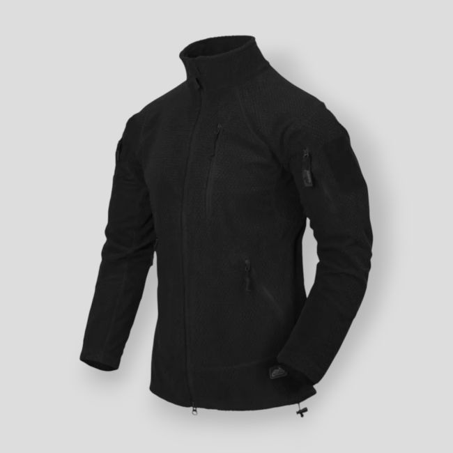 Kurtka Alpha Tactical - Grid Fleece - Czarna - Helikon