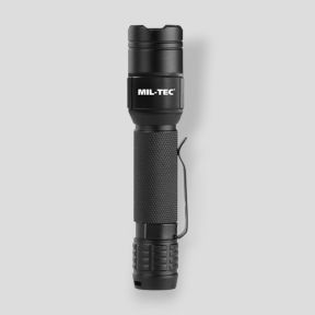 Taktische wiederaufladbare Taschenlampe (450 Lumen) - Schwarz - Mil-Tec