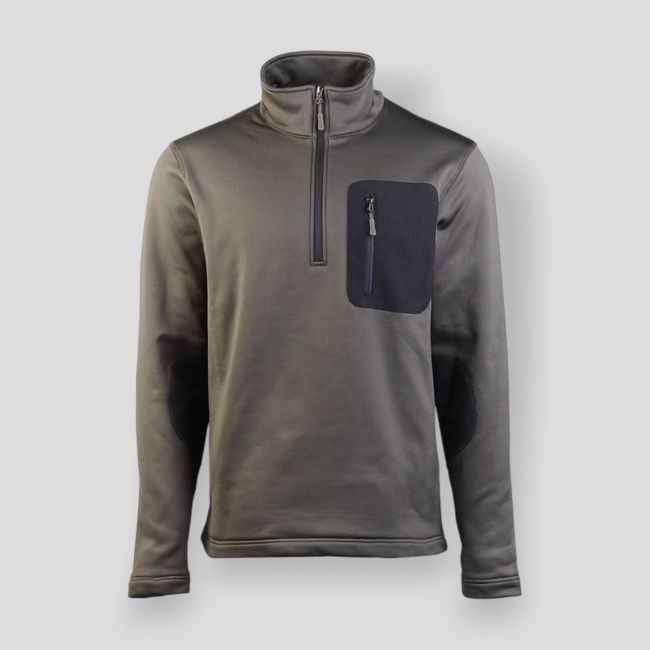 Pullover met 1/2 rits Thermo Fleece - Olijfgroen - Mil-Tec