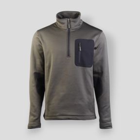 Pull-over avec 1/2 zip Thermo Fleece - Vert Olive - Mil-Tec
