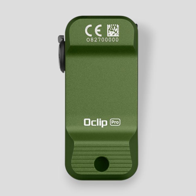 Lamp voor tactisch vest met rood licht (500 lumen) Oclip Pro - Olijfgroen - Olight