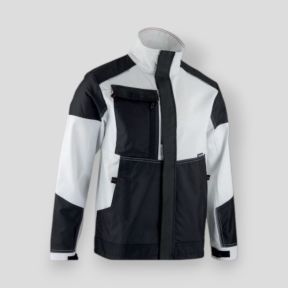 Veste bicolore stretch Opaque - Blanc/Gris Nuit - LMA