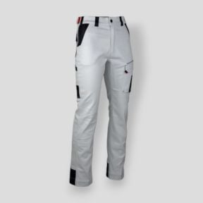 Pantalon multipoches stretch - Blanc/Gris Nuit - LMA