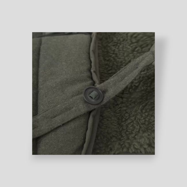 Couverture d'affût de chasse polaire en loden pour bas du corps (200cm) G-LOFT® - Vert Olive - Carinthia