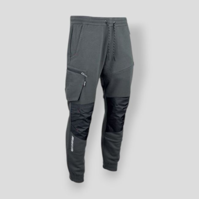 Pantalón de felpa bicolor GLORY - Gris Oscuro/Negro - LMA