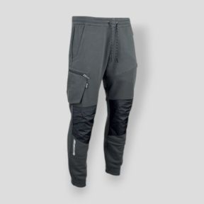 Pantalón de felpa bicolor GLORY - Gris Oscuro/Negro - LMA