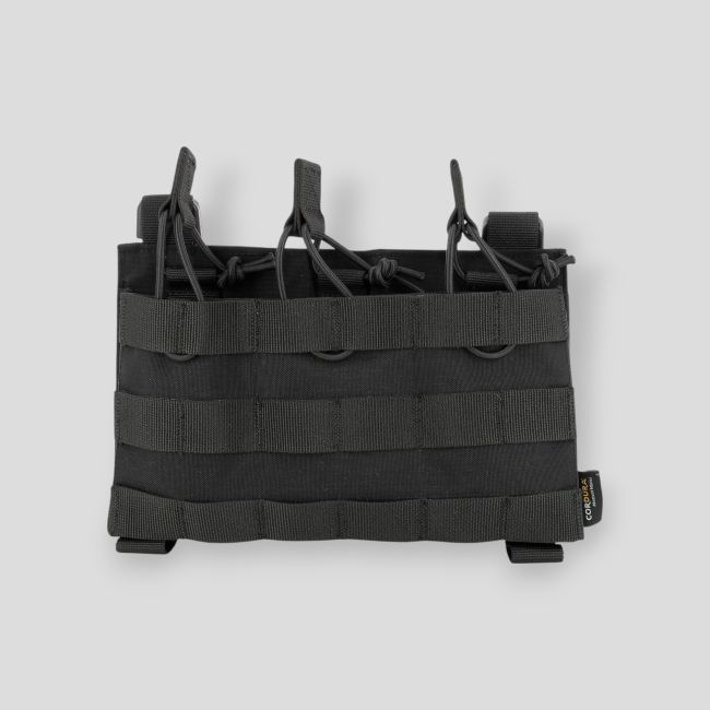 Potrójne etui na magazynek Eagle do karabinów szturmowych z rzepem z tyłu - Czarny - Trix Tactical