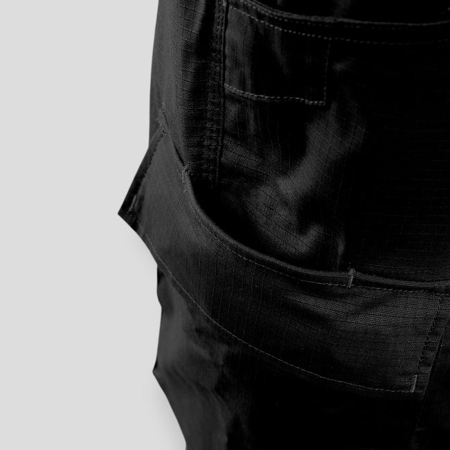 Kampfhose Ripstop - Schwarz - Trix Tactical