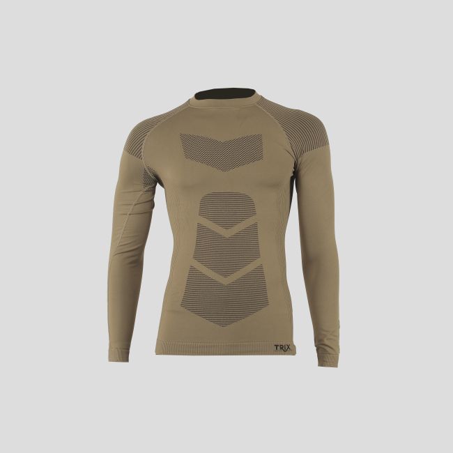 Naadloos shirt met lange mouwen Commando - Coyote - Trix Tactical