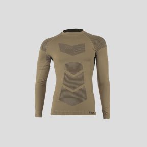 Camiseta de manga larga termorreguladora sin costuras Commando - Coyote - Trix Tactical