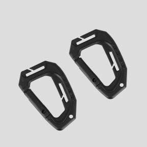 Lot de 2 mousquetons 9cm - Noir - Trix Tactical