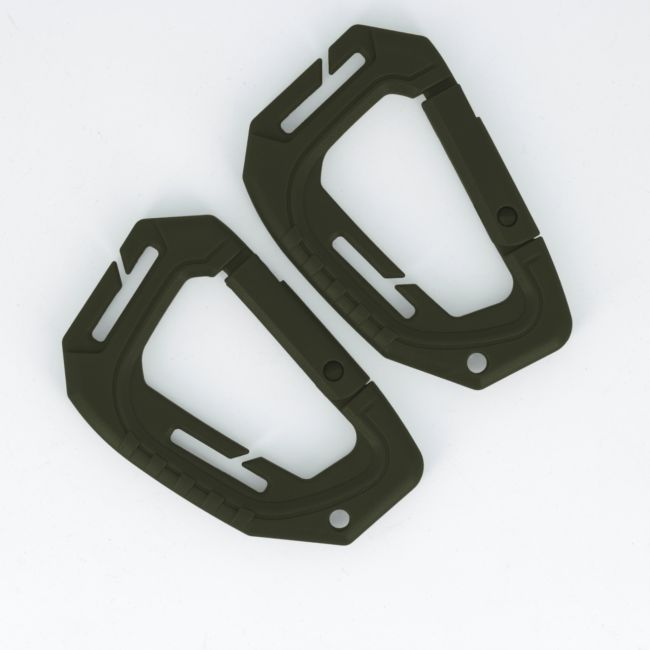 Lot de 2 mousquetons 9cm - Ranger Green - Trix Tactical