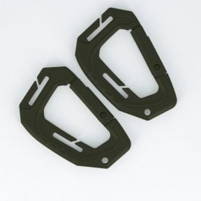 Lot de 2 mousquetons 9cm - Ranger Green - Trix Tactical