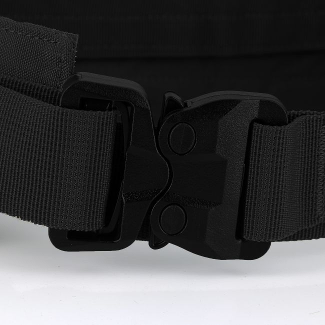 Ceinture double Sniper avec boucle cobra en polymère - Noir - Trix Tactical