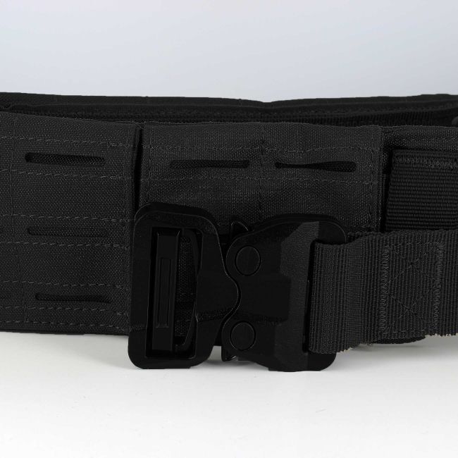 Dubbele riem Sniper met cobra-gesp van polymeer - Zwart - Trix Tactical