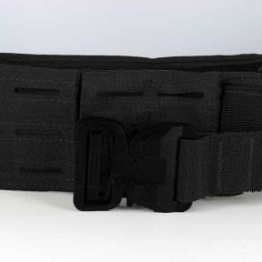 Doppelter Sniper-Gürtel mit Cobra-Schnalle aus Polymer - Schwarz - Trix Tactical