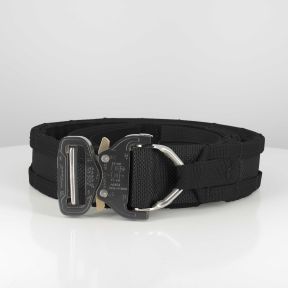 Elite dubbele riem met cobra metalen gesp - Zwart - Trix Tactical