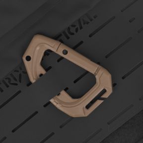 Set van 2 karabijnhaken 6cm - Coyote - Trix Tactical