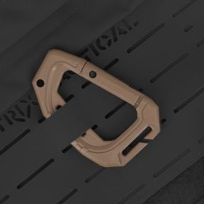 Set van 2 karabijnhaken 6cm - Coyote - Trix Tactical