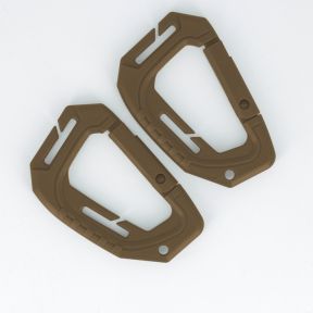 Zestaw 2 karabińczyków 6cm - Coyote - Trix Tactical