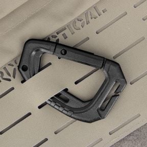 Lot de 2 mousquetons 6cm - Noir - Trix Tactical