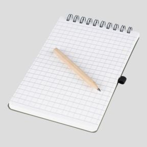 Cuaderno impermeable con lápiz 14,8x10,5cm (A6) - Verde Oliva - Fosco Industries