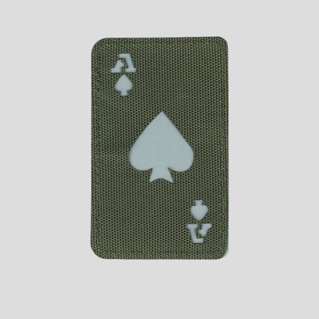 Patch lasercut Ace - Verde Oliva - 101 Inc