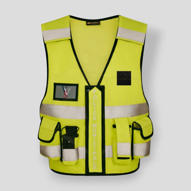 Gilet Tactic Thor HV Police Municipale - Jaune - VVS