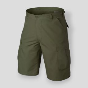 bdu shorts - polycotton ripstop - olive green - helikon