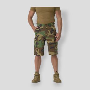 bdu shorts - polycotton ripstop - us woodland - helikon