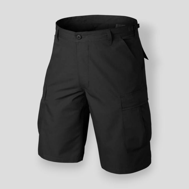 BDU Shorts - Polycotton Ripstop - Schwarz - Helikon