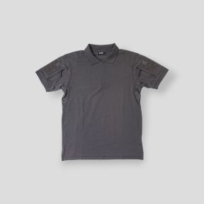 Polo Tropper met ritskraag spandex 210g - Grijs - OPEX