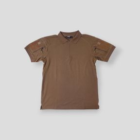 Polo Tropper met ritskraag spandex 210g - Coyote - OPEX