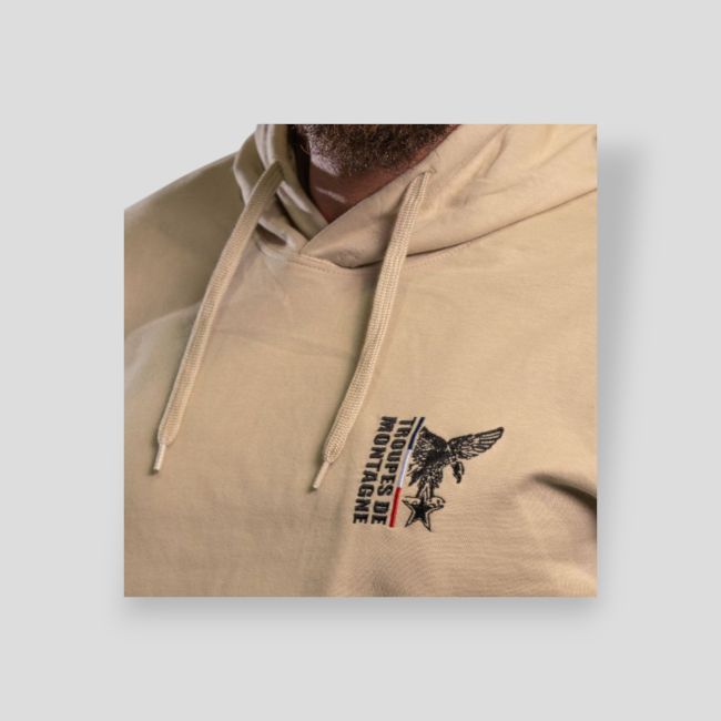 Besticktes Sweatshirt Gebirgstruppen Design - Light Sand - Summit Outdoor Lifestyle