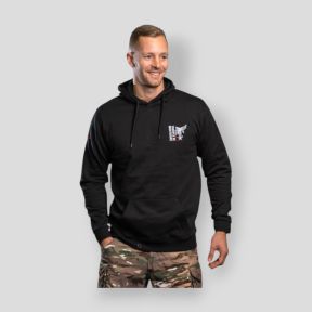 Geborduurde sweater Bergtroepen Design - Zwart - Summit Outdoor Lifestyle