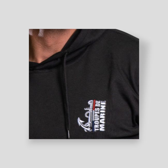 Sudadera bordada Tropas de Marina Design - Negro - Summit Outdoor Lifestyle