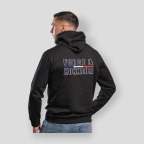 Sweatshirt bordada Force & Honneur - Noir - Summit Outdoor Lifestyle