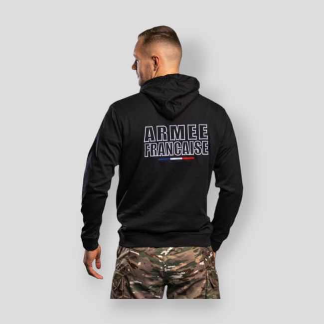 Felpa ricamata Armée Française - Nero - Summit Outdoor Lifestyle