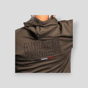 Sweat-shirt brodé Armée Française - Dark kaki - Summit Outdoor Lifestyle 
