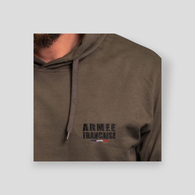 Sudadera bordada Armée Française - Dark kaki - Summit Outdoor Lifestyle