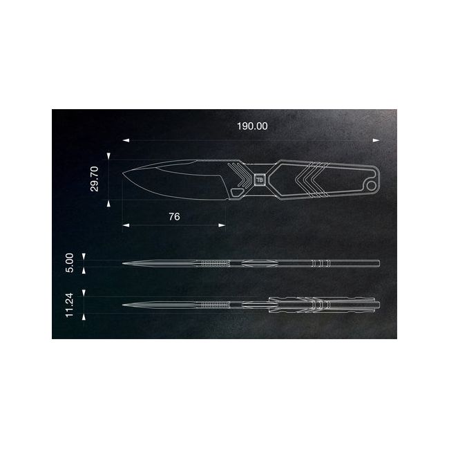 Monobloc mes Impact 127 G10 - Zwart - TB Outdoor