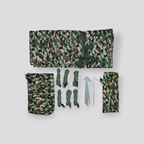 Lona 2x3m com 6 piquetes e 6 paracordas ajustáveis - Camo CE - Uang