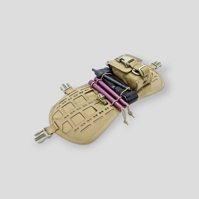 Mini chest rig con 8 columnas Molle - Coyote - FrogPro