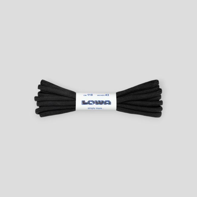 Par de cordones Multifunción 110cm - Negro - Lowa