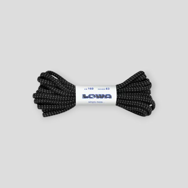 Par de cordones Multifunción 160cm - Negro - Lowa