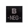 Insigne B- de groupe sanguin Noir - A10 Equipment by T.O.E. Concept