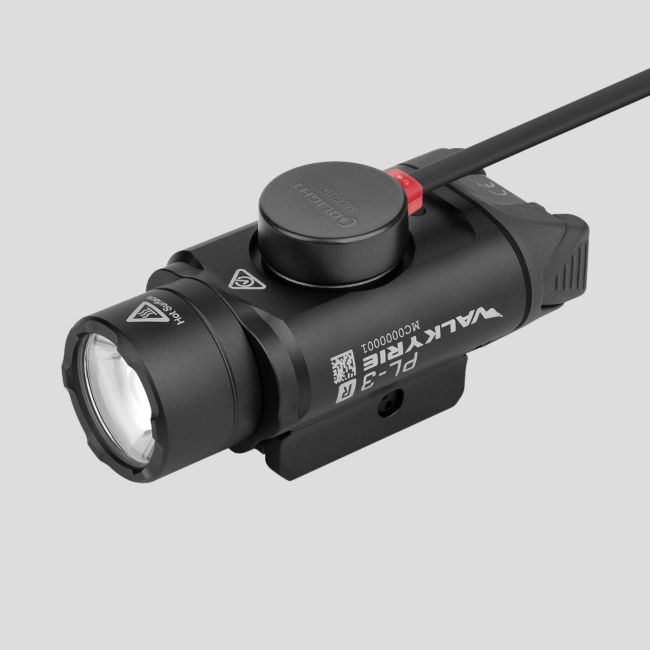 Taktische wiederaufladbare Lampe PL-3R Valkyrie (1 500 Lumen) - Schwarz - Olight