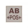 Insigne AB+ de groupe sanguin Coyote - A10 Equipment